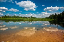 В реку смотрятся облака / Река Векса