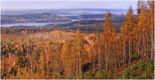 Осенняя панорама! / Вид с вершины горы Волчихи