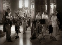 в храме / Израиль. Греческая православная церковь св. Петра в Галилее.