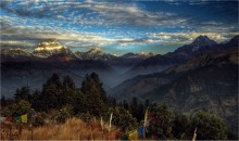 утро в горах / непал.