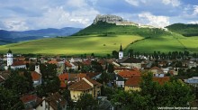 Спишский Град. / Словакия. Mamiya RB67, слайд, панорама из 2-х кадров