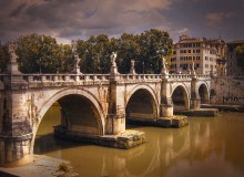 Ponte sul fiume Tevere / Roma-Ponte sul fiume Tevere