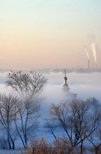 Утро... / Туманное утро в Москве
