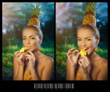Happy fruit pineapple / Фруктовая серия