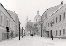Зима в городе / В Витебске 29.12.2010 на улице Успенской. Шёл снег.