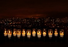 Город Огней / Никакого ФШ - обычная предметная съёмка сыпучих свечей на собственном балконе, зима - на улице - 15...