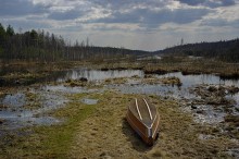 из варяг в греки.. / Посчастливилось в конце апреля поучаствовать в исторической+экологической+научной экспедиции Expedition «By the ancient waterways. From the Baltic to the Black Sea. Lepel transit -1»
 - 140 километров на веслах от Лепельского озера и почти до Борисова по системе каналов и рек через весь Березинский биосферный заповедник.
на этой фотографии вид с экологической стоянки Домержицкая