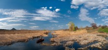 В Апреле На Волчьей (пано) / пейзаж