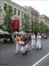 Кришнаиты в Вильнюсе. / Очень часто можно увидеть на улицах Вильнюса кришнаитов.