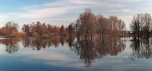 Панорама разлива / Нижегородская область, река Линда