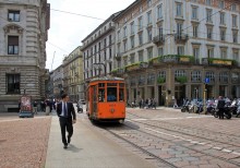 Рыжий трамвай / городской транспорт Милана