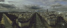Париж / Вид на Дефанс с Триумфальной арки