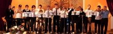 Трубачи / Финал концерта трубачей - класс преп. Семенюка В.А. (ведущий эстрадный трубач РБ) - на сцене молодые, но уже известные джазовые трубачи Белоруссии.