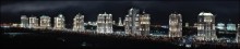 Панорама ночного Ашгабада / Панорама ночного Ашгабада