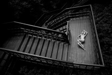 Геометрический вальс / день лестница модель фотограф