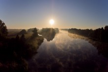 Рассвет над рекой / Брест, река Мухавец
сентябрь 2011