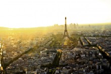 Париж / Вид на эйфелеву башню