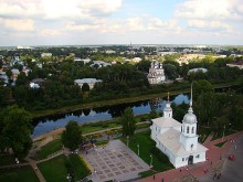 С высока видно Заречье / г. Вологда, вид на заречную часть города