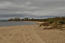 Пляж / Вологодская область, Сокольский район, п. Устье