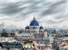 Возрождение из руин.... / Санкт-Петербург. Вид на купола Троицкого собора.