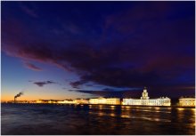 Закат над Университетской набережной / Санкт-Петербург