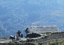 жизнь в горах / непал горы и гоные жители