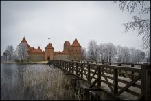 Утро в Тракае / Тракайский средневековый замок, Литва