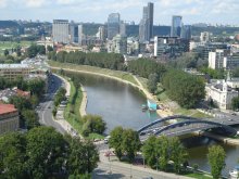 город Вильнюс / река
