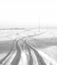 ..путь в никуда.. / поле, снег, мороз