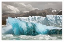 Ледник Перито Морено / Ледник Перито Морено...самый большой из доступных Ледников Мира.
Один из самых красивых и величественных-высота льда от 60 до 90 метров.
Он так же и самый быстро движущийся. Вот почему наблюдать за ним составляет необыкновенное удовольствие - каждые полчаса от ледника откалывается глыба величиной с полдома и медленно сползает вниз....
Как правило лед переворачивается, и выясняется, что его нижняя часть имеет более насыщенный цвет- от темно голубого,до ультрамарина....
Цвет льда очень зависит от освещенности и наличия солнца. Чем больше солнца, тем светлее лед....В пасмурную погоду он ярко-синий.