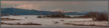 Одинокий рыбак / Аргазинское водохранилище, Челябинская область. Ноябрьский вечер. 5 кадров с большого расстояния