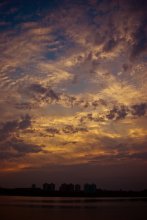 Вечернее небо / закат на чижовском водохранилище