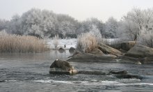 В поиске рыбацкого састья. / Один из зимних дней на Южном Буге