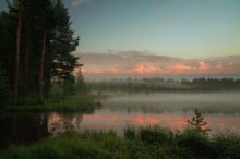 Утро в розовых облаках / Лен. обл., Карельский перешеек