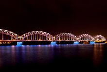 Земгальский мост / Земгальский мост, снято в Риге