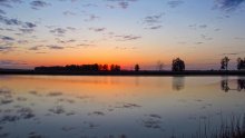 Утренний пейзаж / Майское тихое утро на треугольном озере