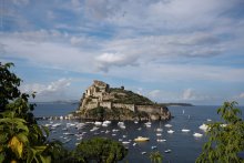 Castello Aragonese / The castle which stands on a volcanic rock, is the most impressive historical monument in Ischia, built by Hiero I of Syracuse in 474 BC.