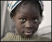 Малийка / случайный портрет девочки,малийки,снят на юге Алжира