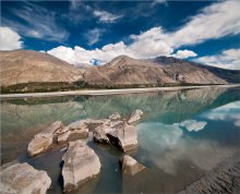 В безветренный день / Река Шуок (Shyok River) недалеко от Скарду в Пакистане.