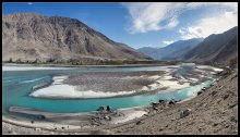 Река Инд, Пакистан / Река Инд разделяет две величайшие горные системы Мира -Гималаи и Каракорум....