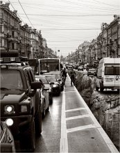 в пробке / Невский проспект