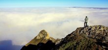 Паря над облаками / Верхнее плато Чатыр-Дага. Район вершины Ангар-Бурун.