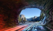 тунель в долину Йосимити / Калифорния, Йосимити Национальный Парк США http://www.americaonline.ru/yosemite.htm