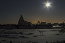 ночная / Зимнее озеро в свете луны