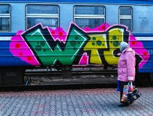 LSD train / первый раз увидел граффити на электричке :)