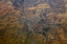 Мозаика ландшафта / Пролетая над Турцией.
Съемка через иллюминатор самолета.
Высота полета 10000м.