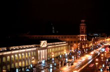 Невский с высоты птичьего полета / Снято с крыши