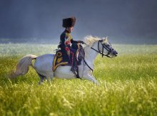 The Charge / Picture taken at the battle of Waterloo which is replayed every year in June.