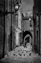 Via della Volte / Street scene taken in Ferrara / Italy
