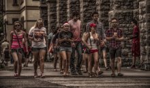 on junction human flow / on junction human flow